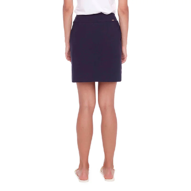 UP! 18-Inch Techno Solid Skort - Navy